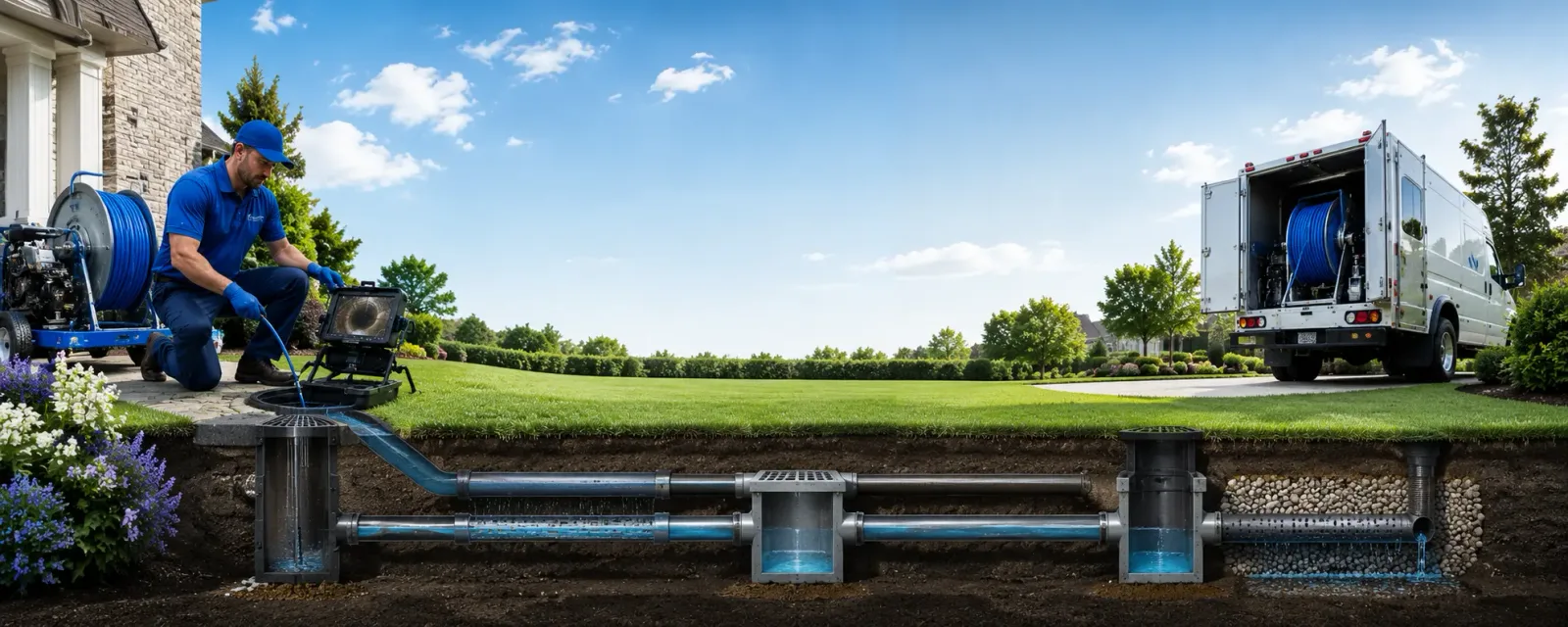 Outdoor drain cleaning information for Iaeger, WV